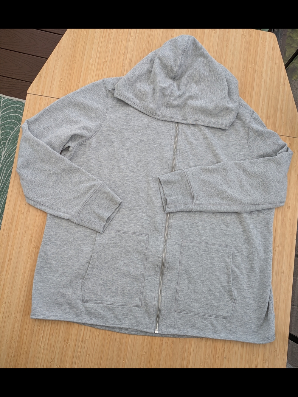 GAP Unisex Light Gray Full-Zip Hoodie